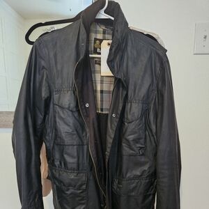 Barbour waxed jacket size medium